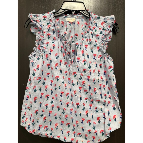 Cottagecore Boho-chic Preppy Roller Rabbit "Adorable" Top Small - Picture 2 of 8